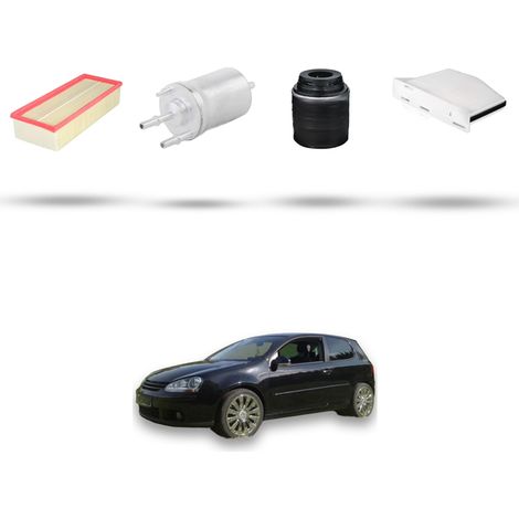 Kit tagliando 4 filtri compatibile con Vw Golf V (1K1,1K5,AJ5,5M1,521) 1.4 TSI 118kw Dal 2008 Al 2009 (1/5)
