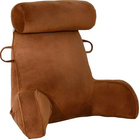 Lesekissen, U-förmiges Design, abnehmbarer und waschbarer Bezug, Kaffee, 75x40x50cm-d (1/2)