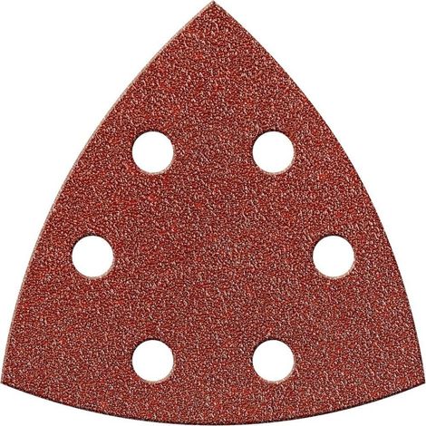 Papier abrasif triangulaire Velcro 94mm K120,Kor.,6L. FORTIS (1/2)