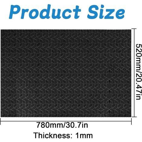 Tapis de protection pour plaque à induction 52 x 78 cm Grand tapis de protection en silicone pour cuisinière à induction Meilleure protection (1/4)