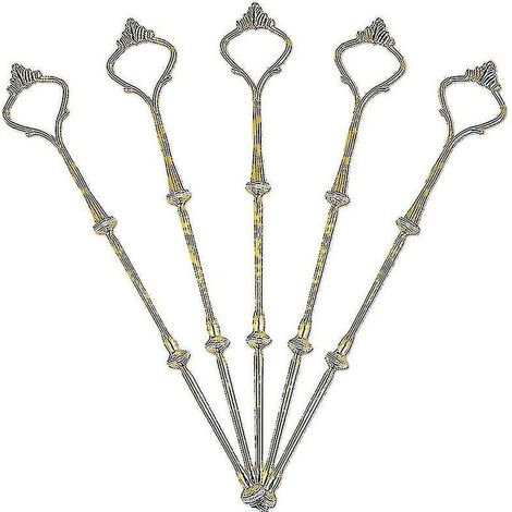 Présentoir à gâteaux doré à 3 étages (5 ensembles), support et couronne (1/2)