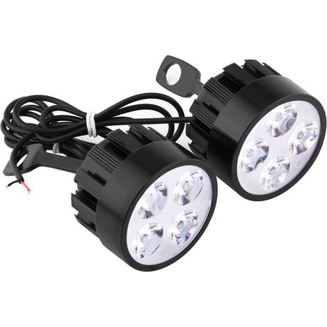 Paar universelle LED-Motorradscheinwerfer, Nebelscheinwerfer, Projektorlampen (1/4)
