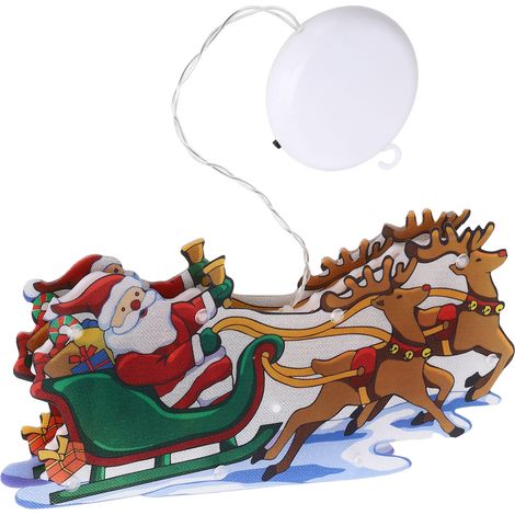 Guirlande lumineuse LED à ventouse pour fenêtre, idéale pour la décoration de Noël, la création d'ambiance en magasin et l'éclairage festif. (1/5)