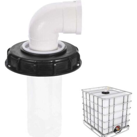 90° Couvercle de Réservoir IBC avec Filtre en Nylon Lavable pour Réservoir d'eau de Pluie IBC 1000 litres, Filtre À Couvercle IBC Accessoires de Réservoir IBC, Filtre à Eau de Pluie en Nylon 165 m (1/4)