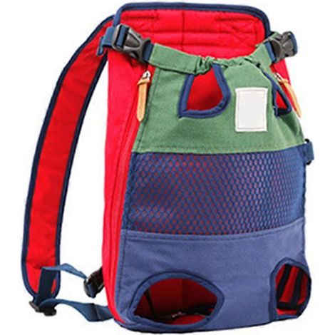 Sac de transport/sac à dos pour animaux de compagnie, convient aux chats et aux chiens, pattes apparentes réglables. (1/5)