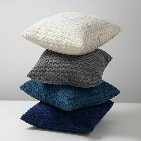 Juego de 4 fundas de cojín para sofá de 45 x 45 cm cada una, ideales para sofás, salones y dormitorios. Fundas suaves.