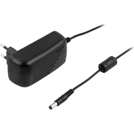 Adaptador de corriente DELTACO de 100-240 V CA, 50-60 Hz a 12 V CC, 2 A, 1,5 m - Negro