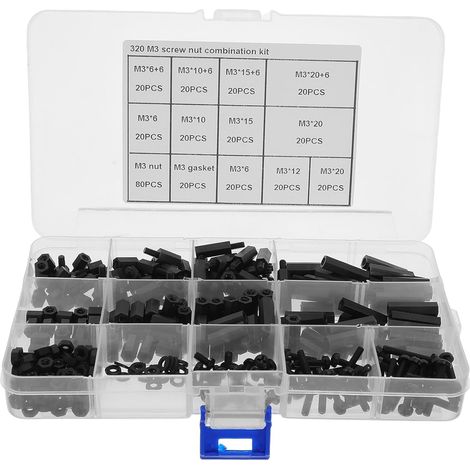 Piece Assorted Kit of Stainless Steel Screws Nuts and