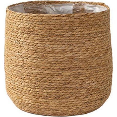 Pot De Fleurs - Tissé - Rotin - 22x23 cm - Style Boho - Intérieur - 1 Pièce (1/4)