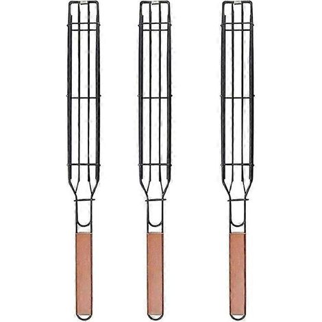 Set mit 3 Grillkörben aus Edelstahl (1/5)