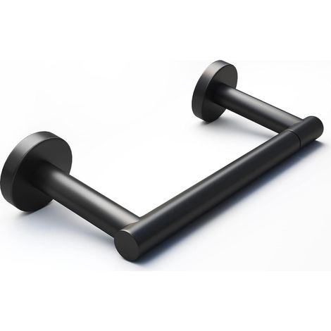Porte-Papier Toilette Noir - Double Poteau pivotant TP Grand Support Mural pour Salle de Bain (Finition Mate) (1/5)