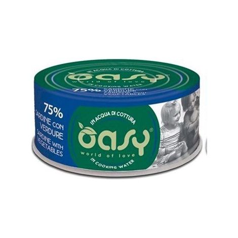 Oasy Mehr Liebe Erwachsene - 70g Dose - Sardinen mit Gemüse 70g