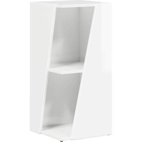 Maison Exclusive - Seitenregal Hochglanz Weiß 33 x 32 x 70,5 cm H