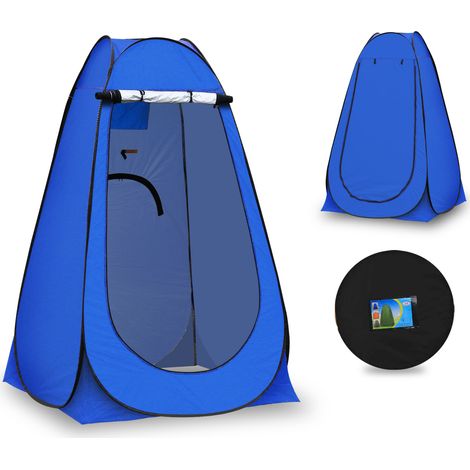 Tente pop-up portable pour camping, caravane, pique-nique, toilettes et douche,120x120x190cm, Bleu