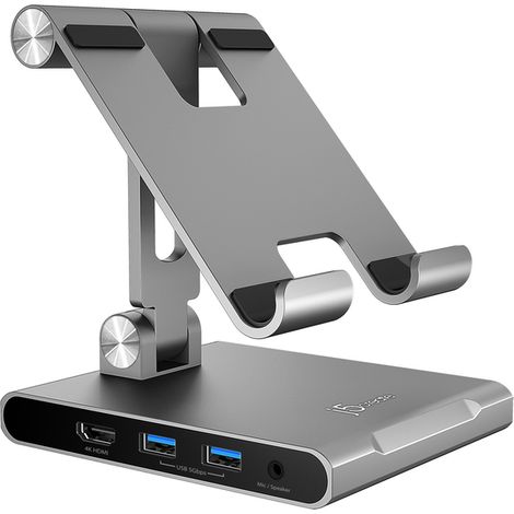 J5create - Multi-Angle Stand With Docking Station For Ipad Pro