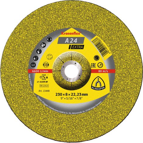 Klingspor A 24 EX Schruppscheiben, 230 x 8 x 22,23 mm gekröpft 10 Stk (1/5)