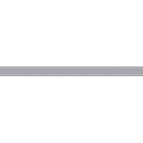 Frise murale géométrique vinyle 5,00 x 0,04 m – Motif grec pour chambre et couloir – Raccord sans raccord – Bricoflor