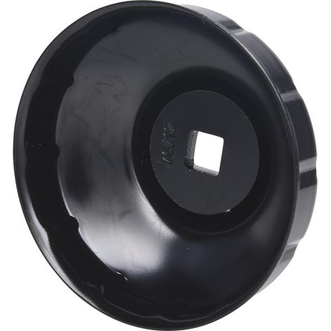 Campana para filtro de aceite 3/8", diámetro 76 mm / 12 estrías (1/4)