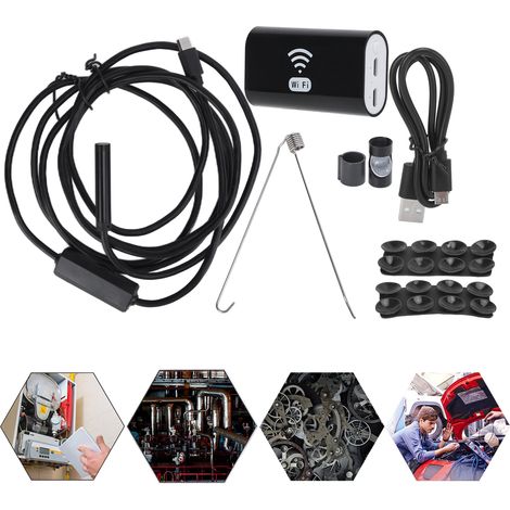 Endoscope industriel filaire haute définition F99 8 mm avec Wi-Fi, pour la réparation d'équipements mobiles (1 m). (1/5)