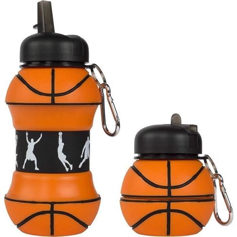 Bouteille d'eau rétractable pour enfants, bouteille d'eau de voyage de sport avec mousqueton, tasse pliante en silicone domestique (1/3)