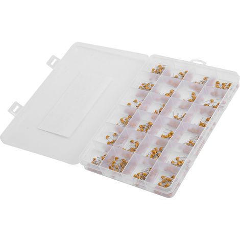 480Pcs condensateur céramique monolithique 10PF-10UF 24 valeurs stabilité anti-corrosion lot DIY 50V (1/5)