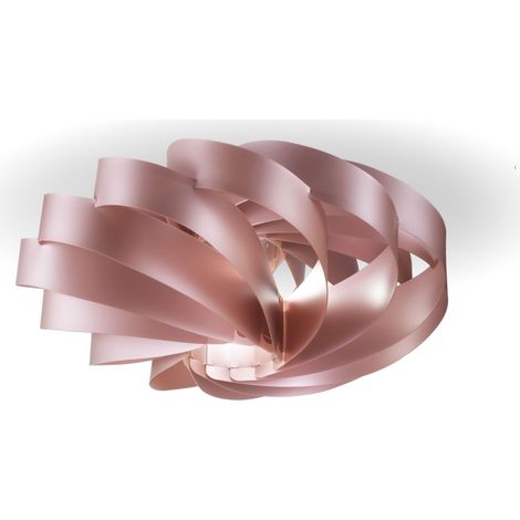 Plafoniera Moderna Flat Polilux ® Pink Metal 1 Luce E14 (1/2)