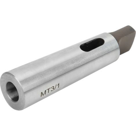 Adaptateur de réduction pour foret, manchon argenté haute dureté résistant à l'usure, cône Morse MT3 vers MT1 (1/5)