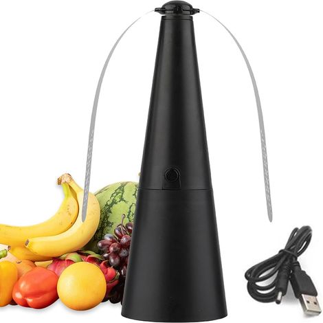 Ventilateur de table anti-mouches (lot de 2), anti-moustiques d'extérieur, alimenté par USB, idéal pour les pique-niques et les barbecues, à l'intérieur et dans les cuisines.