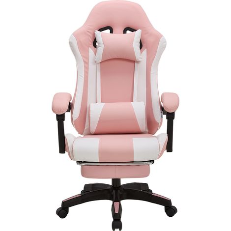 High Back Gaming Chair with Footrest (1/2)