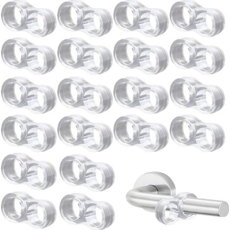 Türstopper, 20 Stück, transparenter PVC-Türstopper, Türgriffschutz, Antikollisionsring (1/5)