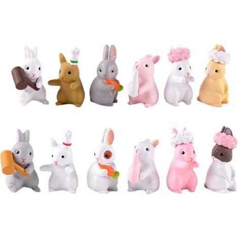 Figurines de Lapin en PVC Mignon pour Jardin Féerique, Décoration Maison et Micro Paysage DIY (1/5)
