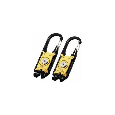 Lot de 2 porte-clés multi-outils avec tournevis à frapper, outil de poche plein air – (1/5)
