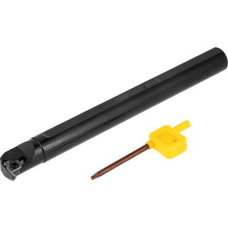 Porte-outil de tournage filetage intérieur 20mm x 200mm SNR0020R16 avec plaquette 16IR AG60 et clé (1/5)
