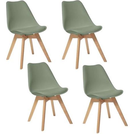 Lot de 4 Chaises design scandinave Baya (1/4)