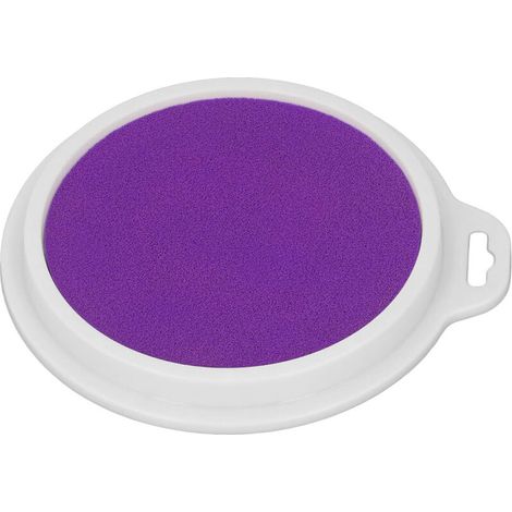 Abwaschbarer Stempel mit lila Tinte für Kinder – Kreative DIY-Aktivitäten auf Holz, Stoff und Scrapbooking – Basteln (1/5)