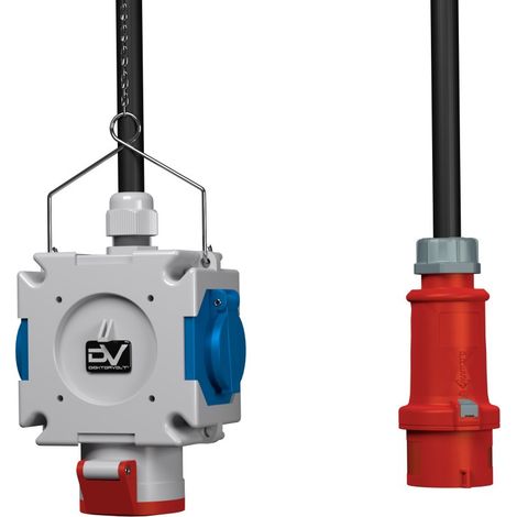 Tableau électrique suspendu mDV 1x16 A 2x230 V Schuko Doktorvolt® DV-2718-D (1/3)