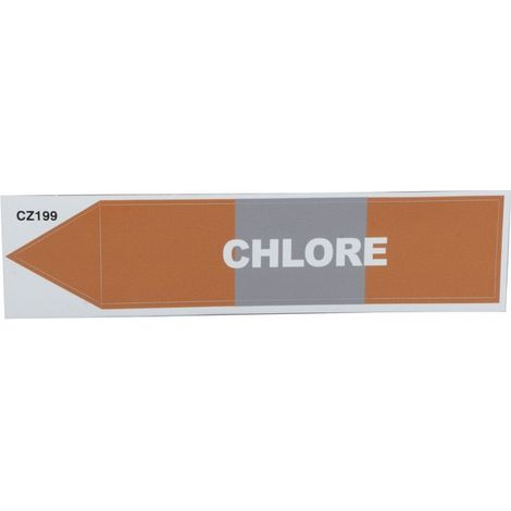 Étiquette souple adhésive chlore (X 10) - DIFF