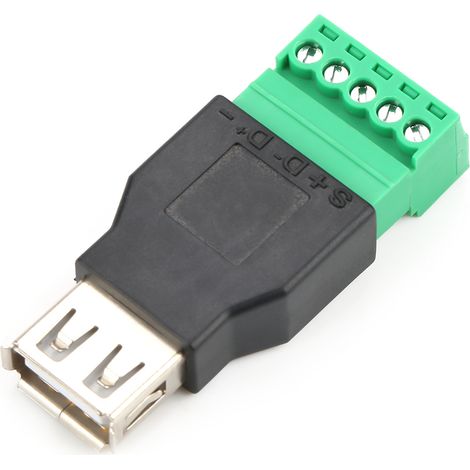 adaptateurs convertisseurs de terminal USB femelle de type A sans soudure Quicklink