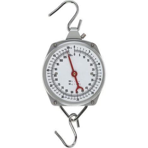 PESALATTE A OROLOGIO BILANCIA SOSPESA PORTATA KG 50 (21639)