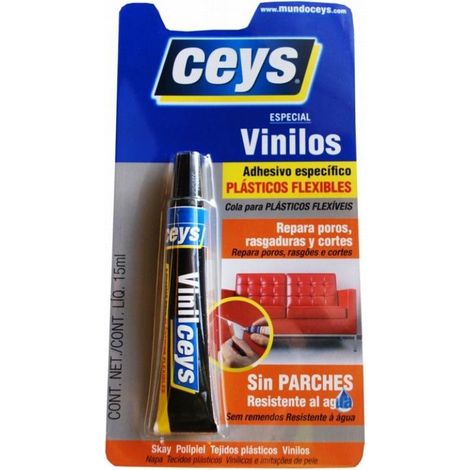 FPLUS ceys vinilceys blister , Repara poros, rasgadures,cortes y agujeros en vinilos, plásticos flexibles, tejidos plásticos...

Adhesivo sin parches para plásticos flexibles
  
CA