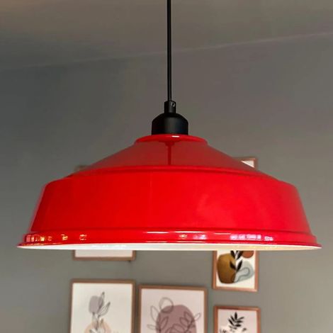 bamyum Asletl-35 Suspension Luminaire Rétro en Metal de 35 cm, Lustre de Salon Vintage, Éclairage de Plafond pour Chambre, Cuisine, Lampe Suspendue (1/5)