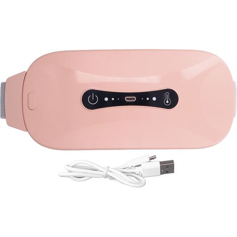 Ceinture chauffante USB utérus règles chaud 3 niveaux vibrations EMS ventre compresse chaude (1/5)