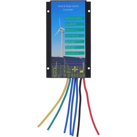 Contrôleur de Charge hybride solaire éolien IP67, générateur de Turbine à réglage automatique pour réverbère 12 24V (1/5)