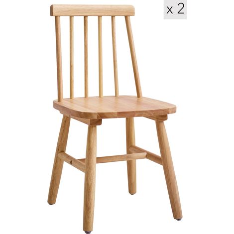Nordlys - Lot de 2 Chaises pour Enfants en Bois Massif (1/5)