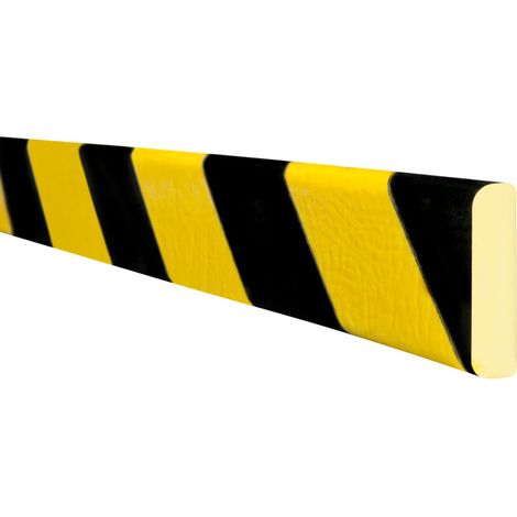 Moravia Protection anti-chocs MORION rectangle 40 × 11 mm L 5000 mm jaune/noir (1/4)