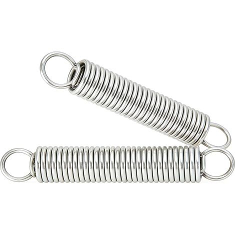 2-piece stainless steel double-hook tension spring, 1.2 mm wire diameter, 10 mm outer diameter, 70 mm free length, for DIY and industrial use (1/5)