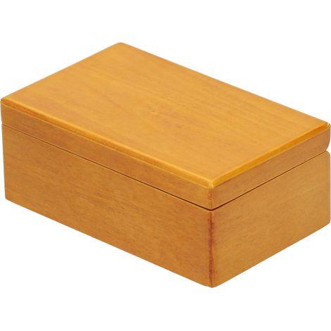 Boîte à musique décorative en bois avec miroir, coffret à bijoux et miroir, cadeau. Couleur bois d'origine. Morceau : « For Love Story ». (1/5)