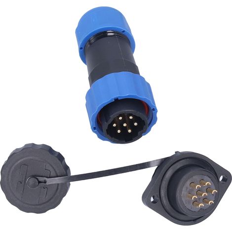 IP68 Wasserdichter Steckerflansch für Luftfahrtanwendungen, Industrieadapter AC380V SP207 Pin (380V 10A) (1/5)