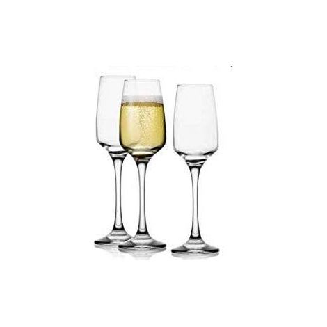 SET 6 CALICI PARSIFAL FLUTE IN VETRO DA 230CC (1/2)