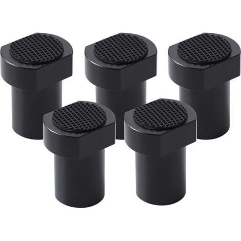 5 pièces Alliage d'Aluminium Presse Etabli pour Bench Dog Serre Joint Etabli pour Etabli Menuisier Bouchon de Positionnement de Serrage Accessoires d'Établi pour Trou de Chien de 20mm (Noir) (1/4)